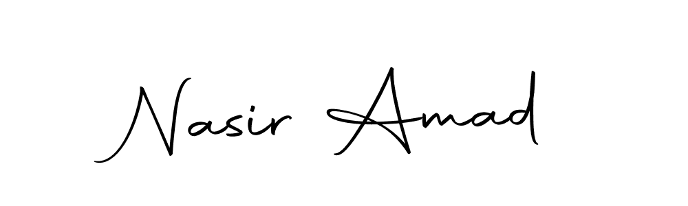 Here are the top 10 professional signature styles for the name Nasir Amad. These are the best autograph styles you can use for your name. Nasir Amad signature style 10 images and pictures png