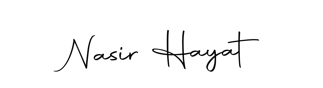 The best way (Autography-DOLnW) to make a short signature is to pick only two or three words in your name. The name Nasir Hayat include a total of six letters. For converting this name. Nasir Hayat signature style 10 images and pictures png