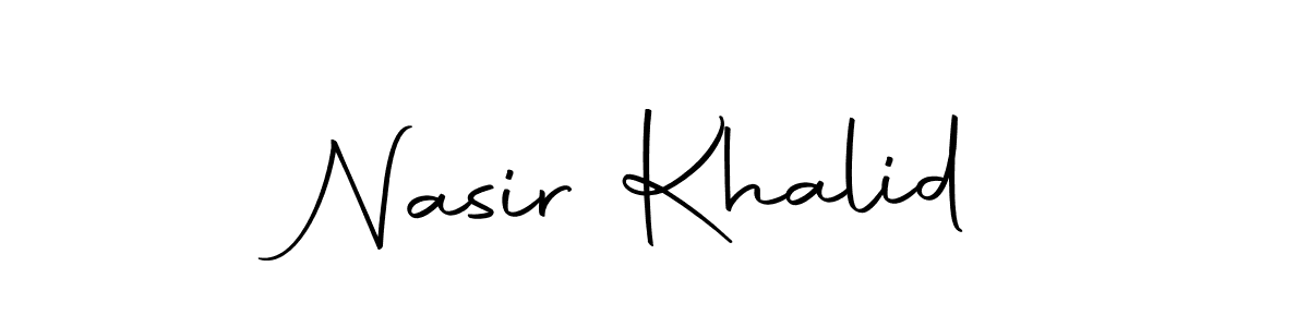 Make a beautiful signature design for name Nasir Khalid. Use this online signature maker to create a handwritten signature for free. Nasir Khalid signature style 10 images and pictures png