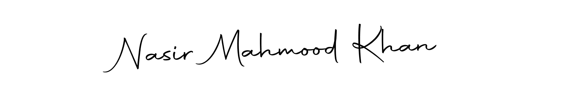 Create a beautiful signature design for name Nasir Mahmood Khan. With this signature (Autography-DOLnW) fonts, you can make a handwritten signature for free. Nasir Mahmood Khan signature style 10 images and pictures png