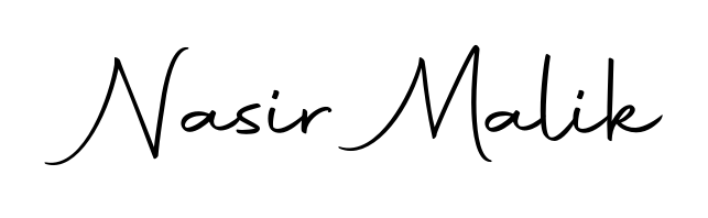 Discover how Nasir Malik looks in an executive cursive font (Autography-DOLnW). Perfect for legal documents, invoices, and certificates. Nasir Malik signature style 10 images and pictures png