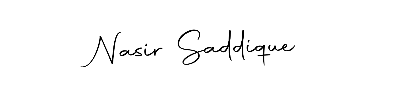 Nasir Saddique stylish signature style. Best Handwritten Sign (Autography-DOLnW) for my name. Handwritten Signature Collection Ideas for my name Nasir Saddique. Nasir Saddique signature style 10 images and pictures png