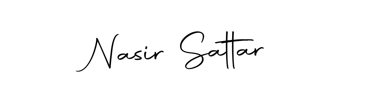 Nasir Sattar stylish signature style. Best Handwritten Sign (Autography-DOLnW) for my name. Handwritten Signature Collection Ideas for my name Nasir Sattar. Nasir Sattar signature style 10 images and pictures png