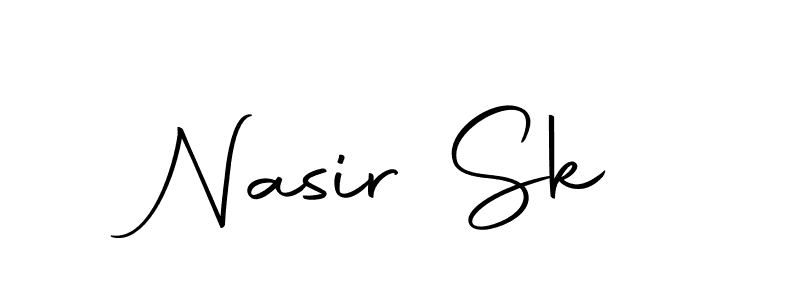 Use a signature maker to create a handwritten signature online. With this signature software, you can design (Autography-DOLnW) your own signature for name Nasir Sk. Nasir Sk signature style 10 images and pictures png