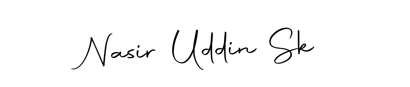 The best way (Autography-DOLnW) to make a short signature is to pick only two or three words in your name. The name Nasir Uddin Sk include a total of six letters. For converting this name. Nasir Uddin Sk signature style 10 images and pictures png