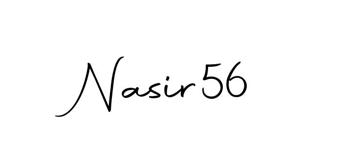 Design your own signature with our free online signature maker. With this signature software, you can create a handwritten (Autography-DOLnW) signature for name Nasir56. Nasir56 signature style 10 images and pictures png