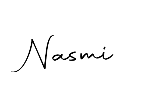 Nasmi stylish signature style. Best Handwritten Sign (Autography-DOLnW) for my name. Handwritten Signature Collection Ideas for my name Nasmi. Nasmi signature style 10 images and pictures png