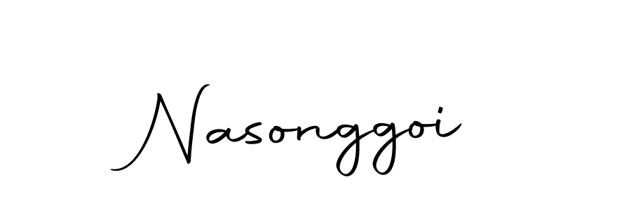 How to make Nasonggoi signature? Autography-DOLnW is a professional autograph style. Create handwritten signature for Nasonggoi name. Nasonggoi signature style 10 images and pictures png