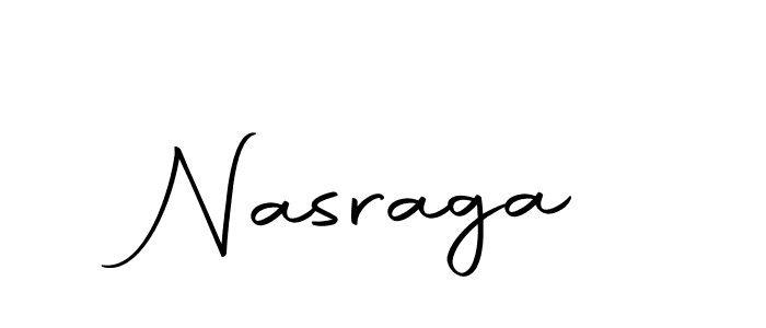 How to make Nasraga name signature. Use Autography-DOLnW style for creating short signs online. This is the latest handwritten sign. Nasraga signature style 10 images and pictures png