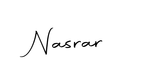 Nasrar stylish signature style. Best Handwritten Sign (Autography-DOLnW) for my name. Handwritten Signature Collection Ideas for my name Nasrar. Nasrar signature style 10 images and pictures png