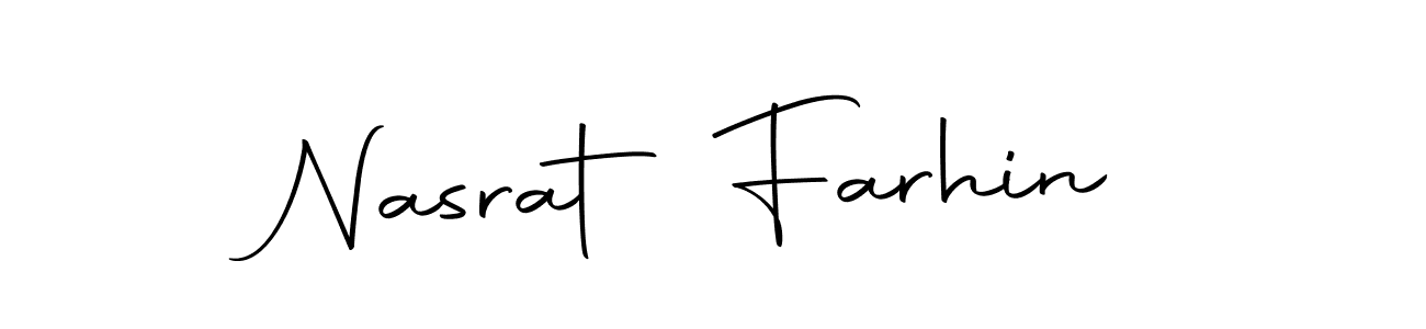 Use a signature maker to create a handwritten signature online. With this signature software, you can design (Autography-DOLnW) your own signature for name Nasrat Farhin. Nasrat Farhin signature style 10 images and pictures png