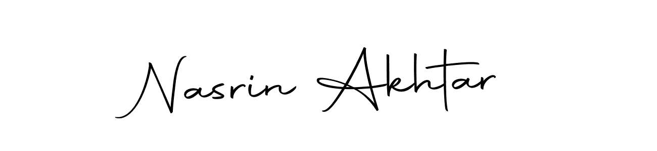 Make a beautiful signature design for name Nasrin Akhtar. With this signature (Autography-DOLnW) style, you can create a handwritten signature for free. Nasrin Akhtar signature style 10 images and pictures png