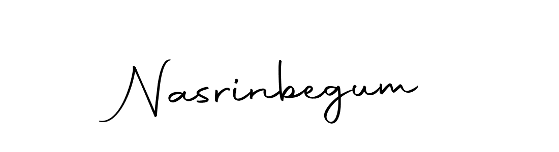 Make a short Nasrinbegum signature style. Manage your documents anywhere anytime using Autography-DOLnW. Create and add eSignatures, submit forms, share and send files easily. Nasrinbegum signature style 10 images and pictures png