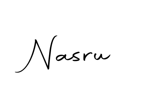 How to make Nasru name signature. Use Autography-DOLnW style for creating short signs online. This is the latest handwritten sign. Nasru signature style 10 images and pictures png