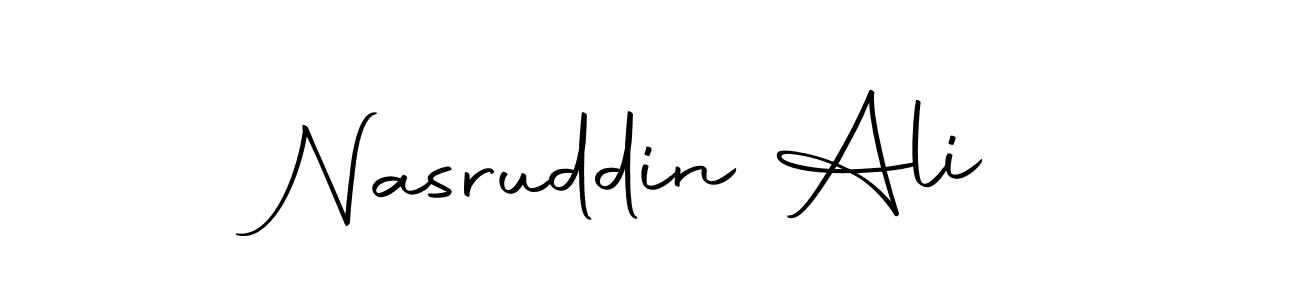 The best way (Autography-DOLnW) to make a short signature is to pick only two or three words in your name. The name Nasruddin Ali include a total of six letters. For converting this name. Nasruddin Ali signature style 10 images and pictures png