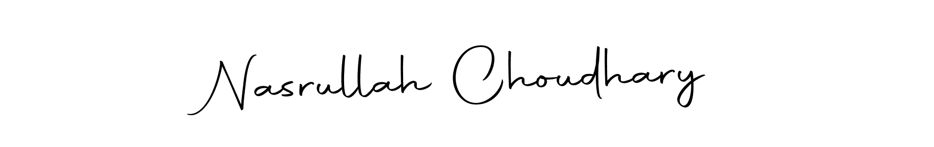 Nasrullah Choudhary stylish signature style. Best Handwritten Sign (Autography-DOLnW) for my name. Handwritten Signature Collection Ideas for my name Nasrullah Choudhary. Nasrullah Choudhary signature style 10 images and pictures png