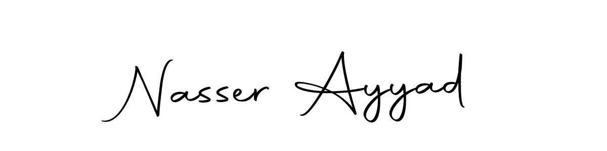 Make a short Nasser Ayyad signature style. Manage your documents anywhere anytime using Autography-DOLnW. Create and add eSignatures, submit forms, share and send files easily. Nasser Ayyad signature style 10 images and pictures png