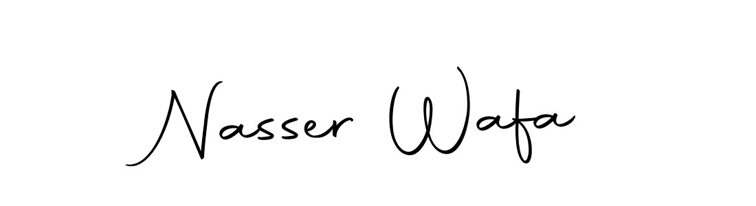 Create a beautiful signature design for name Nasser Wafa. With this signature (Autography-DOLnW) fonts, you can make a handwritten signature for free. Nasser Wafa signature style 10 images and pictures png