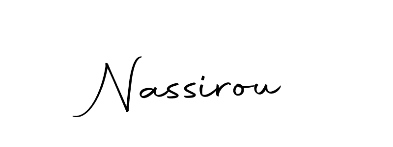 Design your own signature with our free online signature maker. With this signature software, you can create a handwritten (Autography-DOLnW) signature for name Nassirou. Nassirou signature style 10 images and pictures png