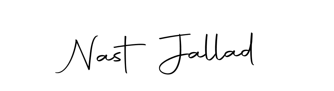 Make a beautiful signature design for name Nast Jallad. With this signature (Autography-DOLnW) style, you can create a handwritten signature for free. Nast Jallad signature style 10 images and pictures png