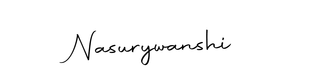 Design your own signature with our free online signature maker. With this signature software, you can create a handwritten (Autography-DOLnW) signature for name Nasurywanshi. Nasurywanshi signature style 10 images and pictures png