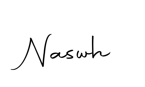 Naswh stylish signature style. Best Handwritten Sign (Autography-DOLnW) for my name. Handwritten Signature Collection Ideas for my name Naswh. Naswh signature style 10 images and pictures png