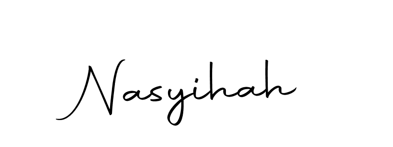 Once you've used our free online signature maker to create your best signature Autography-DOLnW style, it's time to enjoy all of the benefits that Nasyihah name signing documents. Nasyihah signature style 10 images and pictures png