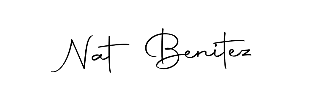 Create a beautiful signature design for name Nat Benitez. With this signature (Autography-DOLnW) fonts, you can make a handwritten signature for free. Nat Benitez signature style 10 images and pictures png