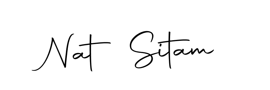 Design your own signature with our free online signature maker. With this signature software, you can create a handwritten (Autography-DOLnW) signature for name Nat Sitam. Nat Sitam signature style 10 images and pictures png