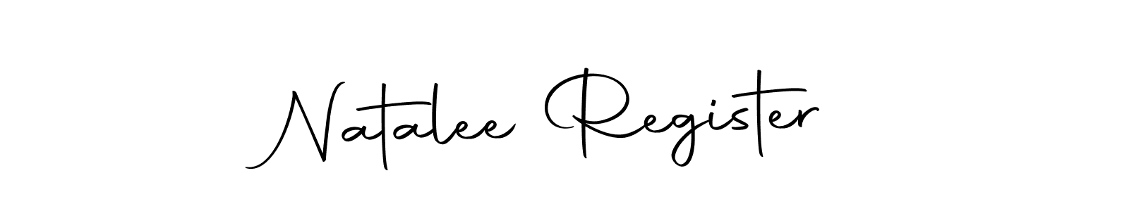 Design your own signature with our free online signature maker. With this signature software, you can create a handwritten (Autography-DOLnW) signature for name Natalee Register. Natalee Register signature style 10 images and pictures png