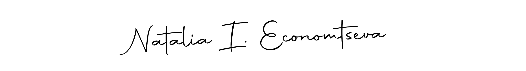 You should practise on your own different ways (Autography-DOLnW) to write your name (Natalia I. Economtseva) in signature. don't let someone else do it for you. Natalia I. Economtseva signature style 10 images and pictures png