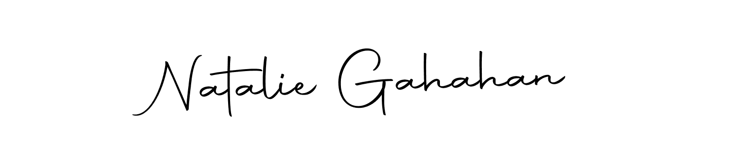 How to make Natalie Gahahan name signature. Use Autography-DOLnW style for creating short signs online. This is the latest handwritten sign. Natalie Gahahan signature style 10 images and pictures png