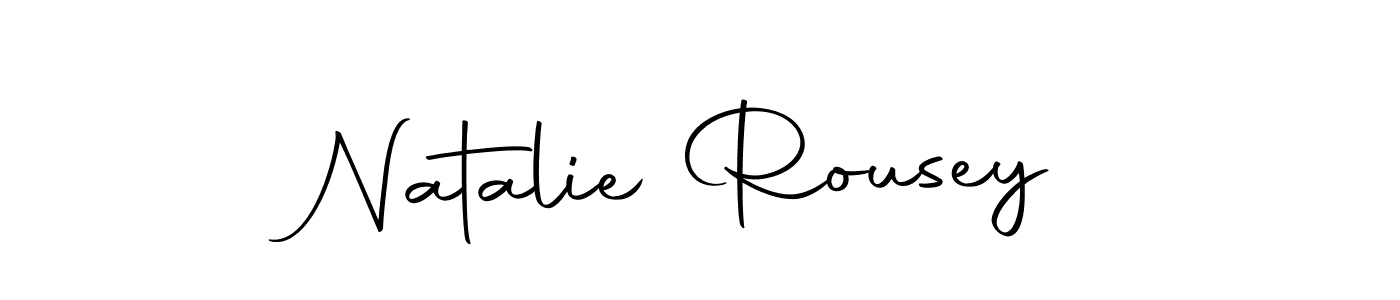 How to make Natalie Rousey name signature. Use Autography-DOLnW style for creating short signs online. This is the latest handwritten sign. Natalie Rousey signature style 10 images and pictures png