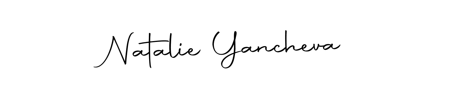 Create a beautiful signature design for name Natalie Yancheva. With this signature (Autography-DOLnW) fonts, you can make a handwritten signature for free. Natalie Yancheva signature style 10 images and pictures png