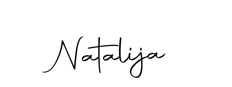 How to make Natalija name signature. Use Autography-DOLnW style for creating short signs online. This is the latest handwritten sign. Natalija signature style 10 images and pictures png