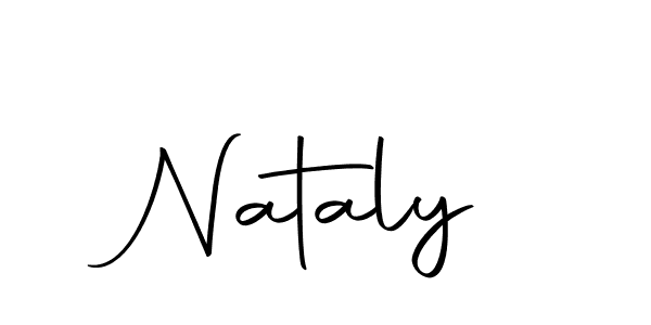 Use a signature maker to create a handwritten signature online. With this signature software, you can design (Autography-DOLnW) your own signature for name Nataly. Nataly signature style 10 images and pictures png