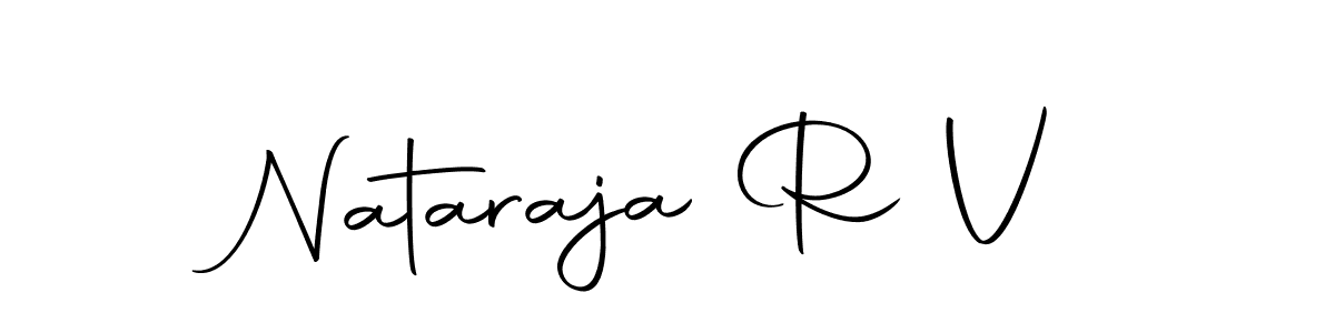 Design your own signature with our free online signature maker. With this signature software, you can create a handwritten (Autography-DOLnW) signature for name Nataraja R V. Nataraja R V signature style 10 images and pictures png