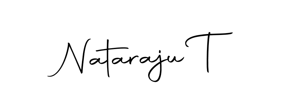 Make a beautiful signature design for name Nataraju T. With this signature (Autography-DOLnW) style, you can create a handwritten signature for free. Nataraju T signature style 10 images and pictures png