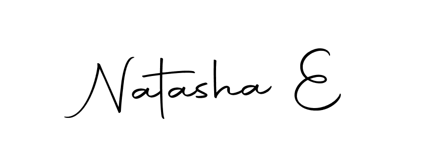 How to make Natasha E name signature. Use Autography-DOLnW style for creating short signs online. This is the latest handwritten sign. Natasha E signature style 10 images and pictures png