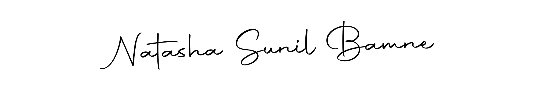 You should practise on your own different ways (Autography-DOLnW) to write your name (Natasha Sunil Bamne) in signature. don't let someone else do it for you. Natasha Sunil Bamne signature style 10 images and pictures png
