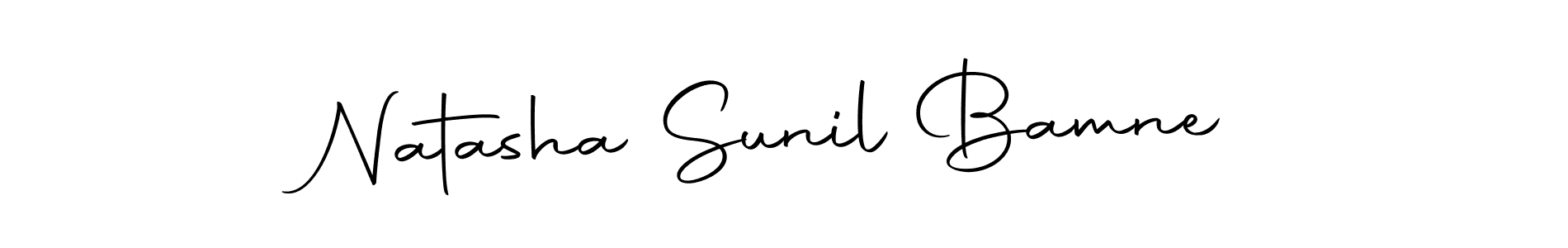 Make a short Natasha Sunil Bamne signature style. Manage your documents anywhere anytime using Autography-DOLnW. Create and add eSignatures, submit forms, share and send files easily. Natasha Sunil Bamne signature style 10 images and pictures png