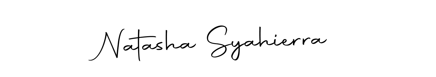Use a signature maker to create a handwritten signature online. With this signature software, you can design (Autography-DOLnW) your own signature for name Natasha Syahierra. Natasha Syahierra signature style 10 images and pictures png