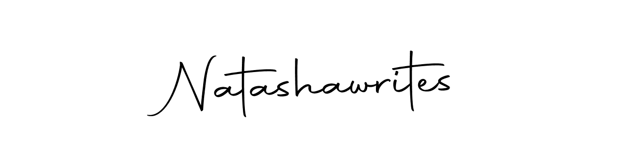 Make a beautiful signature design for name Natashawrites. With this signature (Autography-DOLnW) style, you can create a handwritten signature for free. Natashawrites signature style 10 images and pictures png