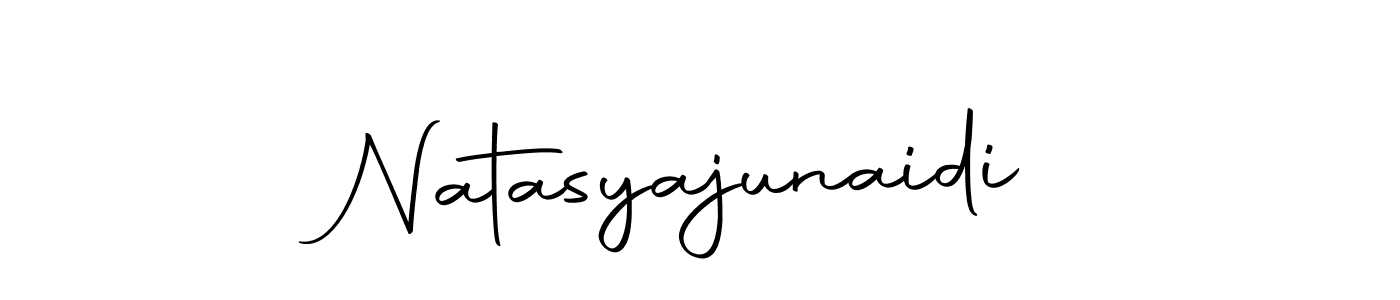 This is the best signature style for the Natasyajunaidi name. Also you like these signature font (Autography-DOLnW). Mix name signature. Natasyajunaidi signature style 10 images and pictures png
