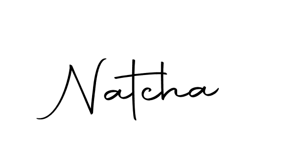 Design your own signature with our free online signature maker. With this signature software, you can create a handwritten (Autography-DOLnW) signature for name Natcha. Natcha signature style 10 images and pictures png