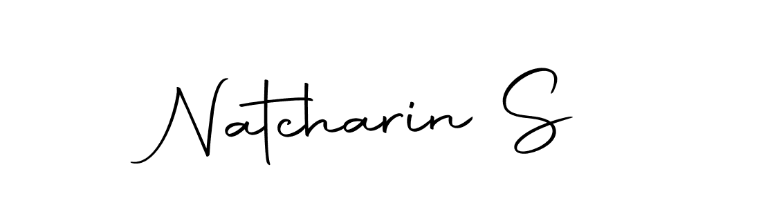 How to make Natcharin S signature? Autography-DOLnW is a professional autograph style. Create handwritten signature for Natcharin S name. Natcharin S signature style 10 images and pictures png