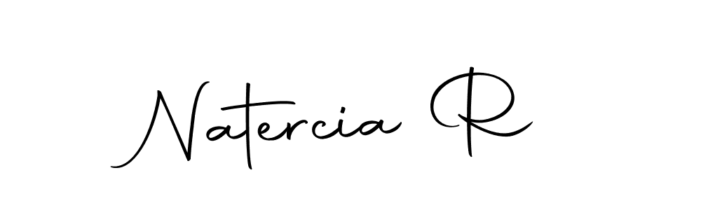Create a beautiful signature design for name Natercia R. With this signature (Autography-DOLnW) fonts, you can make a handwritten signature for free. Natercia R signature style 10 images and pictures png