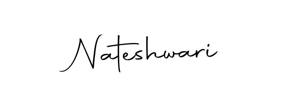 Use a signature maker to create a handwritten signature online. With this signature software, you can design (Autography-DOLnW) your own signature for name Nateshwari. Nateshwari signature style 10 images and pictures png