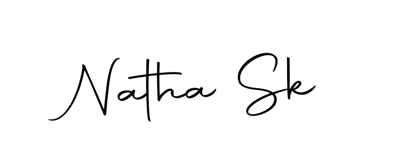 Use a signature maker to create a handwritten signature online. With this signature software, you can design (Autography-DOLnW) your own signature for name Natha Sk. Natha Sk signature style 10 images and pictures png