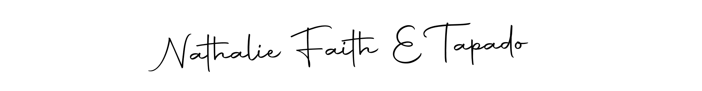 Make a beautiful signature design for name Nathalie Faith E Tapado. Use this online signature maker to create a handwritten signature for free. Nathalie Faith E Tapado signature style 10 images and pictures png